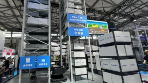 RoboShuttle: Geek+ unveils 40-foot-high warehouse robot