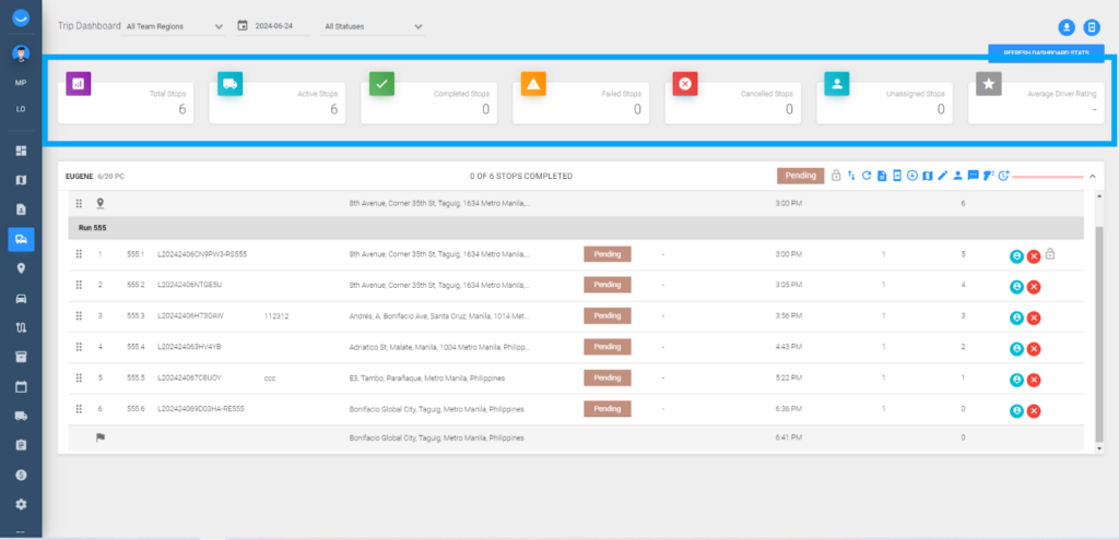 Locate2u Pulse Product Update 2.8.2 - Feature - Behavior changes for Active Tile on trip screen