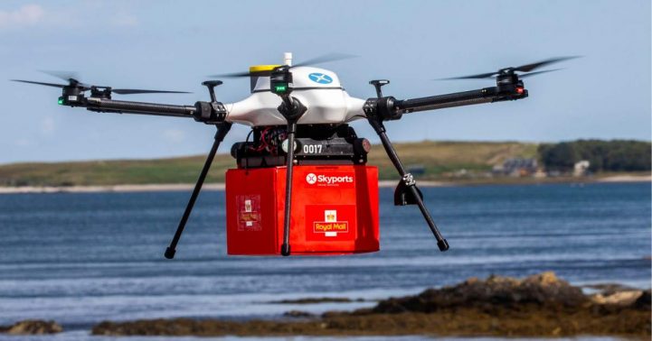 Royal Mail tests drone deliveries between remote Scottish Isles