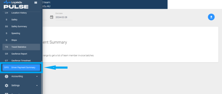 locate2u product updates 28 february How to generate Driver Payment Summary